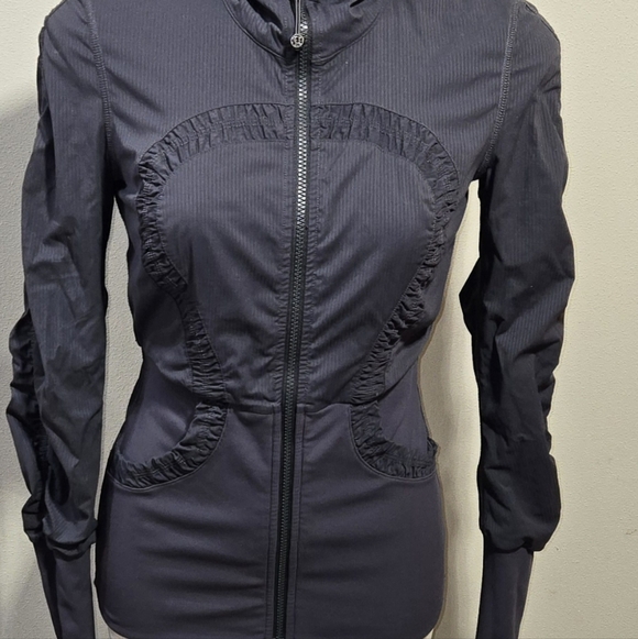 LULULEMON Dance Studio Jacket Hoodie Gray Reversible - Picture 3 of 12